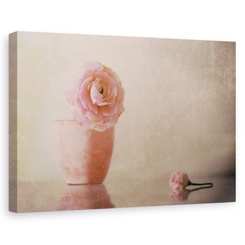 Tablou canvas - Floare, Roz, Floare, Natura Moarta, Romantism, 80x120 cm Tablou canvas - Floare, Roz, Floare, Natura Moarta, Romantism, 80x120 cm