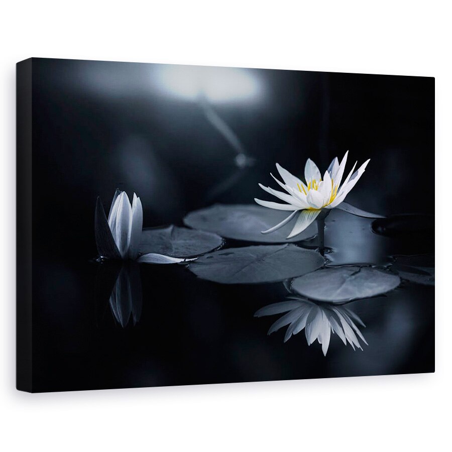 Tablou canvas - Reflectie, Zen, Spa, Flori, 20 x 30 cm