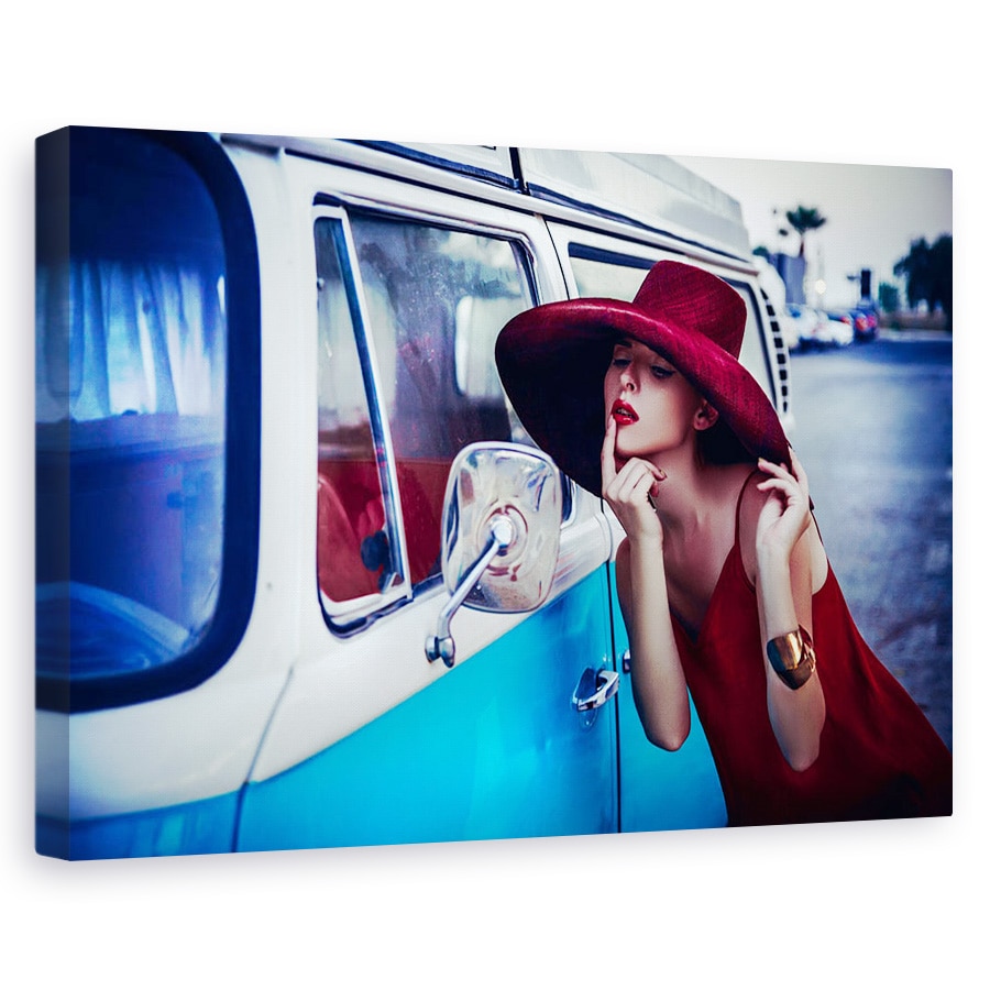 Tablou canvas - Ultima Dunga, Vintage, Retro, Autobuz, Volkswagen, 40 x 60 cm