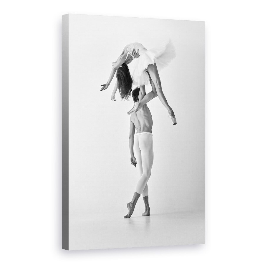 Tablou canvas - Moliciune Si Rezistenta, Dansatoare, Balet, Studio, Cuplu, Balerina, 40 x 60 cm