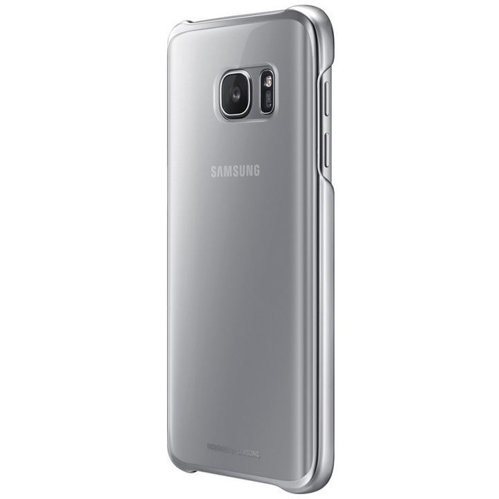 Защитен калъф Samsung Clear Cover за Galaxy S7, Silver