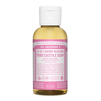 Dr. Bronner's, Sapun Organic cu Ulei Esential de Cherry Blossom- 60 ml Dr. Bronner's, Sapun Organic cu Ulei Esential de Cherry Blossom- 60 ml