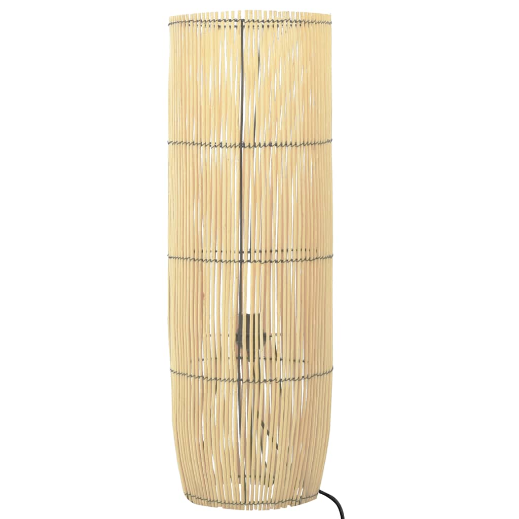Lampa de podea, vidaXL, Rachita, E27, 60 W, 220-240 V~, 50/60 Hz, 26 x 84 cm, Maro