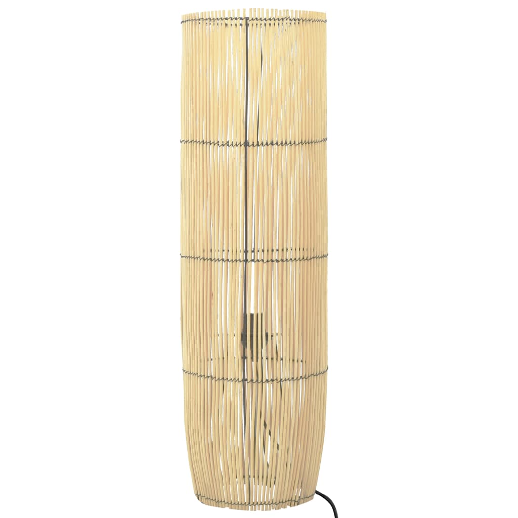 Lampa de podea, vidaXL, Rachita, E27, 60 W, 220-240 V~, 50/60 Hz, 21 x 61 cm, Maro