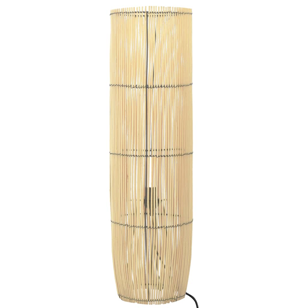 Lampa de podea, vidaXL, Rachita, E27, 60 W, 220-240 V~, 50/60 Hz, 24 x 72 cm, Maro