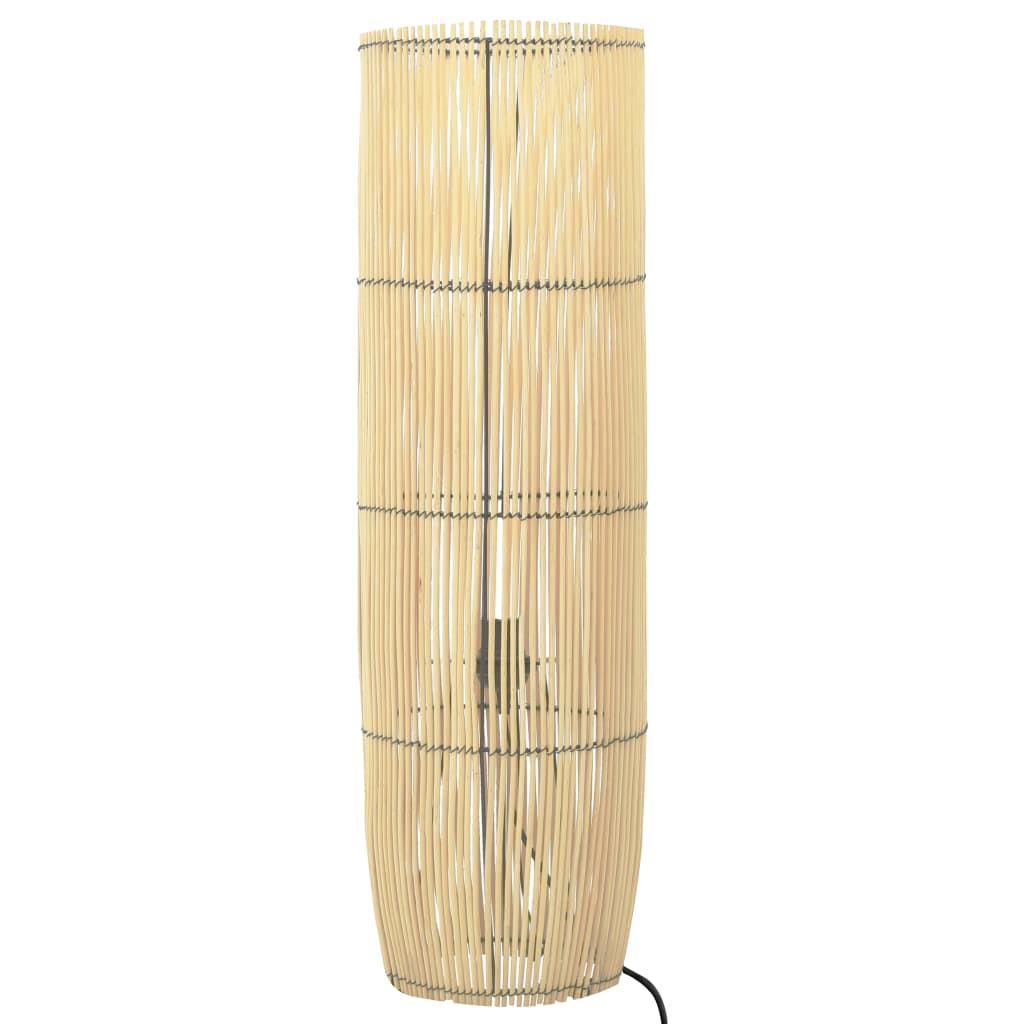 Lampa de podea, vidaXL, Rachita, E27, 60 W, 220-240 V~, 50/60 Hz, 18 x 52 cm, Maro