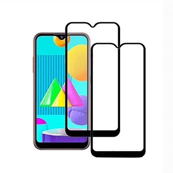 Set 2 folii protectie sticla securizata fullsize pentru Samsung Galaxy M01 SM-015, negru Set 2 folii protectie sticla securizata fullsize pentru Samsung Galaxy M01 SM-015, negru