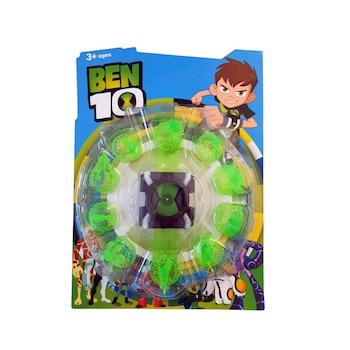Ceas de Jucarie tip Ben 10 Omnitrix, proiectii, 10 figurine incluse, multicolor, + 3 ani Ceas de Jucarie tip Ben 10 Omnitrix, proiectii, 10 figurine incluse, multicolor, + 3 ani