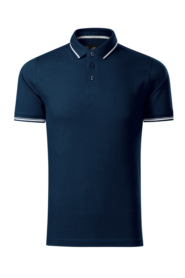 Tricou polo premium de barbati, Perfection Plain, Albastru marin