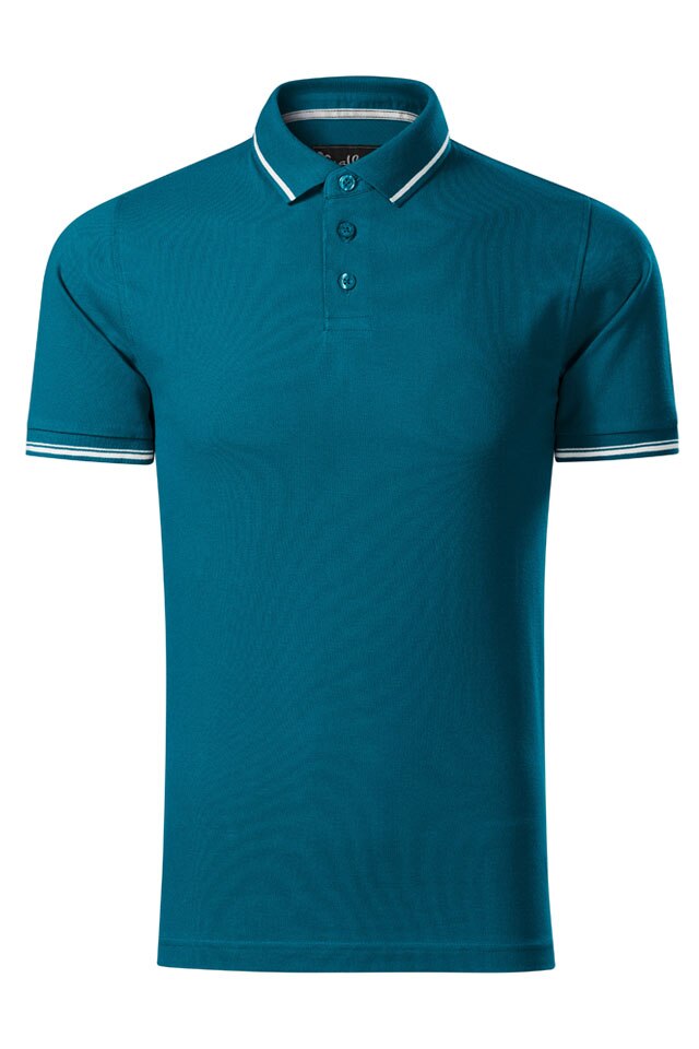Tricou polo premium de barbati, Perfection Plain, Albastru petrol