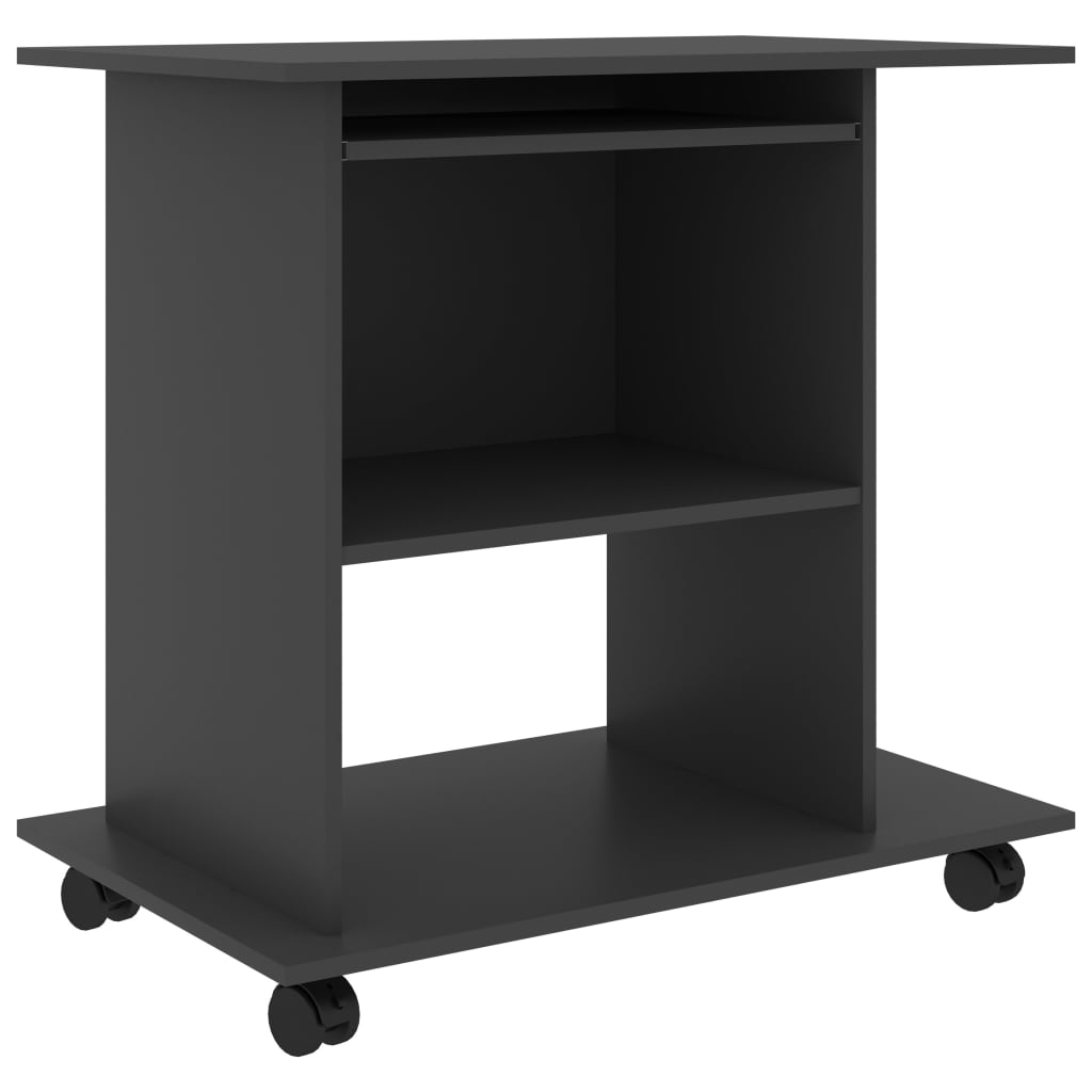 Birou de calculator, vidaXL, PAL, 80 x 50 x 75 cm, Antracit