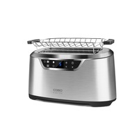 prajitor de paine caso design novea t4 4 felii atasament pentru chifle inclus grad de rumenire ajustabil functie dezghetare si reincalzire tava pentru firimituri detasabila afisaj digital 1600 w argintiu imagen 9_0_
0