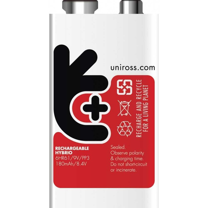 Acumulator incarcabil 9V(6HR61) NiMH 200mAh