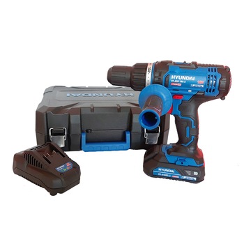 Masina de gaurit cu percutie cu acumulator Hyundai ASB 180 Li 18V, 1 acumulator 2.0Ah in valiza cu accesorii Masina de gaurit cu percutie cu acumulator Hyundai ASB 180 Li 18V, 1 acumulator 2.0Ah in valiza cu accesorii