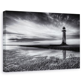 Tablou canvas - Pe Plaja Talacre, Tara Galilor, Far, Nisip, 60 x 90 cm Tablou canvas - Pe Plaja Talacre, Tara Galilor, Far, Nisip, 60 x 90 cm