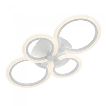 Lustra LED integrat SLC Selino Concept Rondo 2+2, 36-72W, cu aplicatie telefon, telecomanda, lumina calda/neutra/rece, intensitate reglabila, 56 cm, Alb Lustra LED integrat SLC Selino Concept Rondo 2+2, 36-72W, cu aplicatie telefon, telecomanda, lumina calda/neutra/rece, intensitate reglabila, 56 cm, Alb