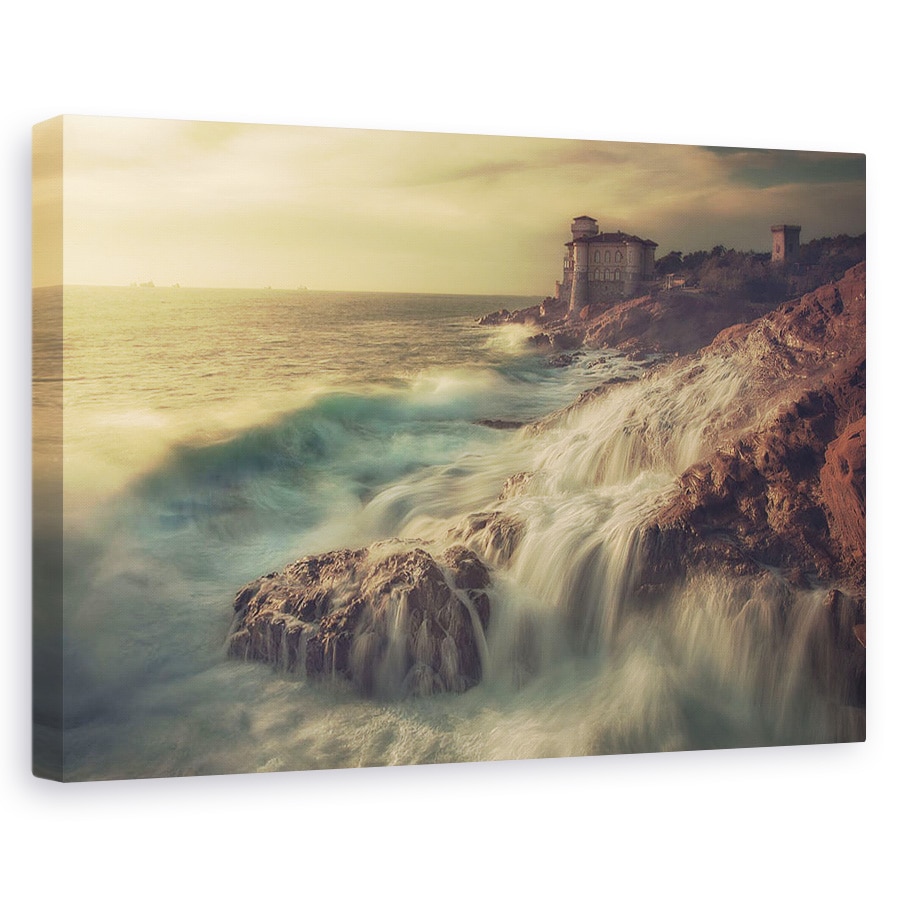 Tablou canvas - Furtuna De Aur, Castel, Valuri, Stanca, 20 x 30 cm