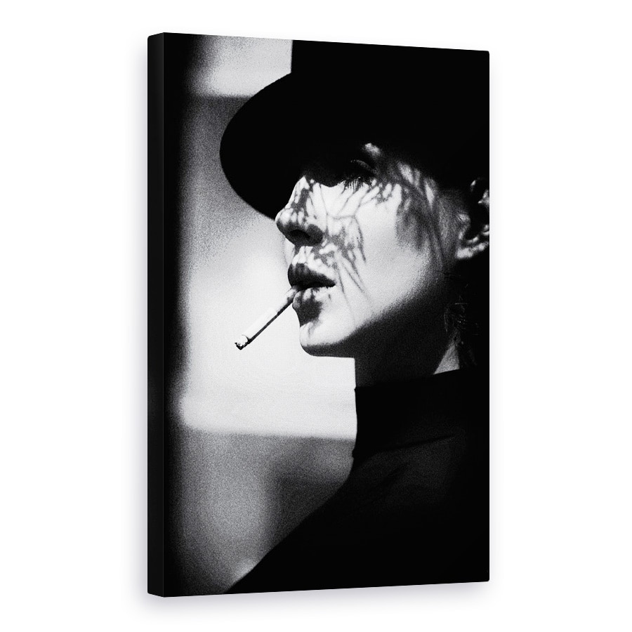 Tablou canvas - Doamna In Negru, Oameni, Strada, Emotional, 20 x 30 cm