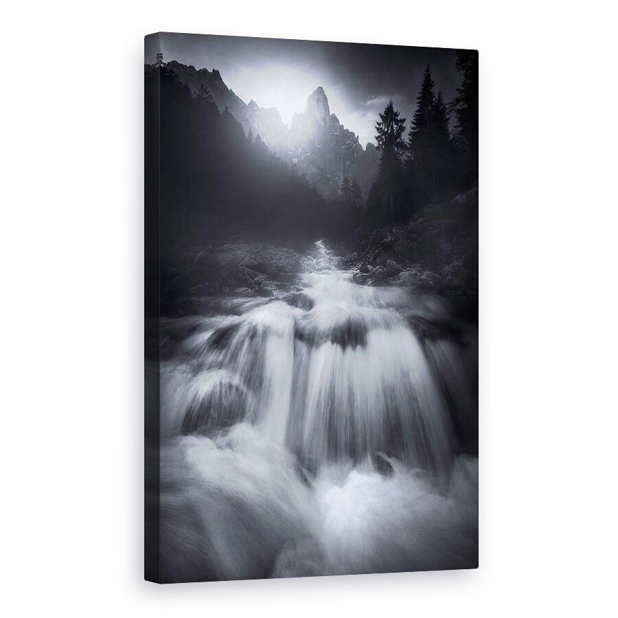 Tablou canvas - Muntele Albastru, Peisaj, Dolomiti, Flux, Apa, 20 x 30 cm