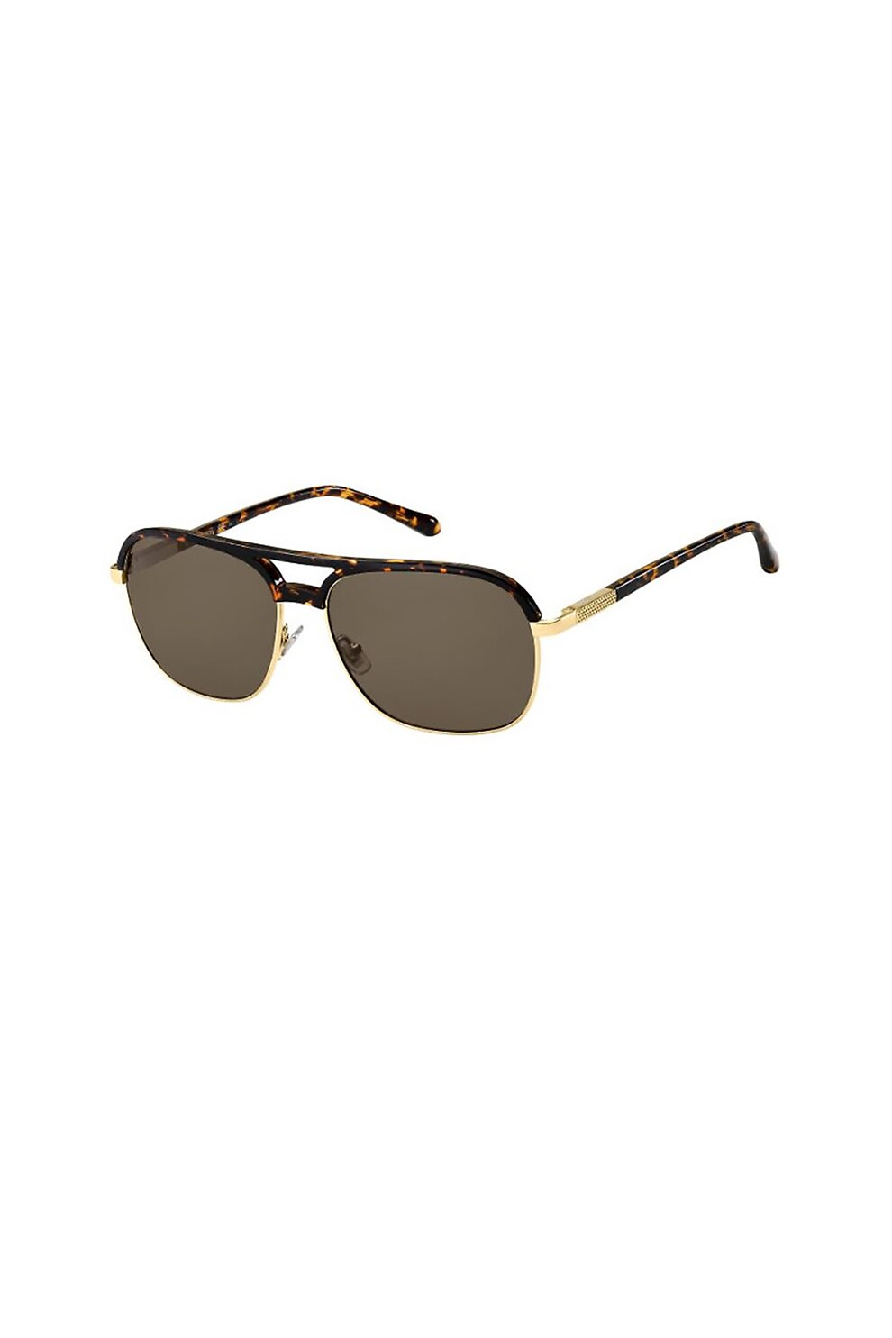 Fossil, Ochelari de soare aviator, Maro/Auriu, 58-15-140 Standard