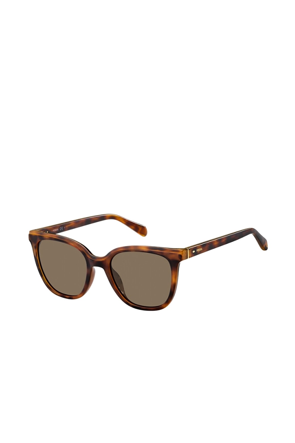 Fossil, Ochelari de soare cu lentile uni, Maro, 52-20-140 Standard