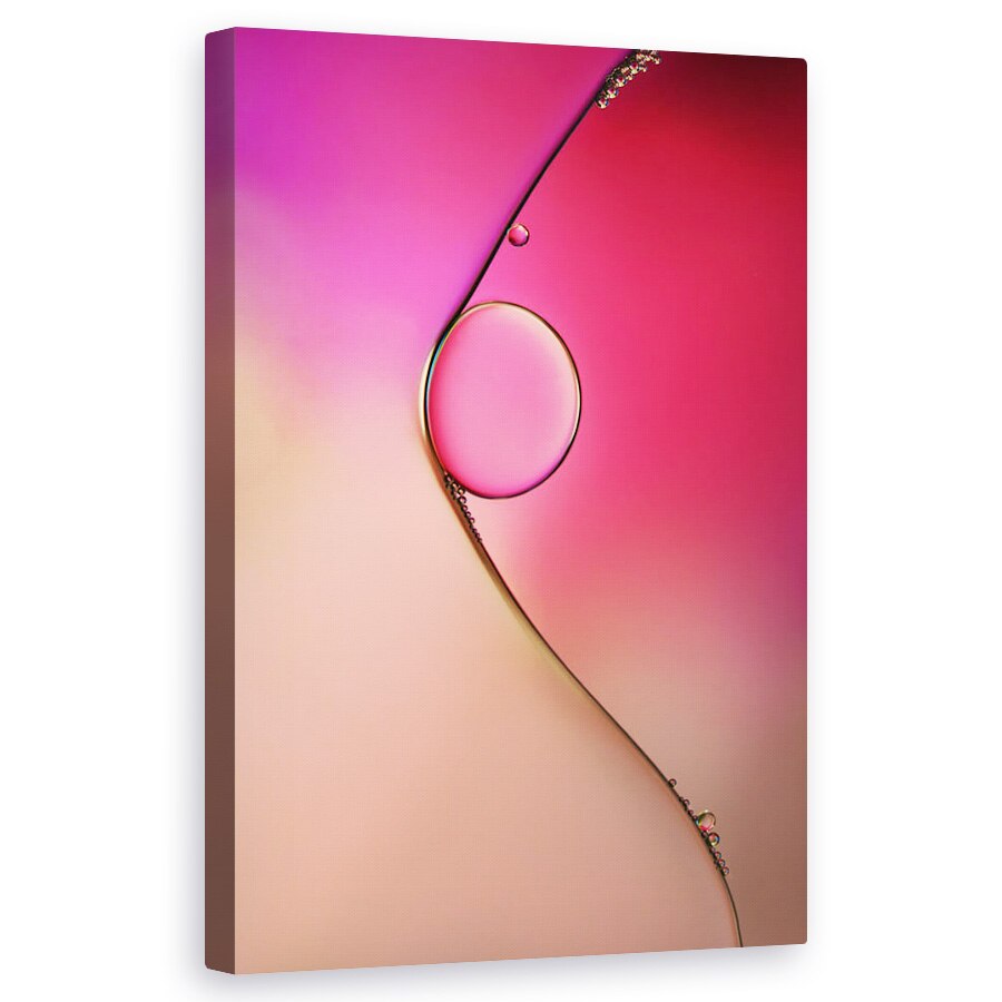 Tablou canvas - Femeie, Macro, Roz, Ulei, Picatura, 50 x 80 cm