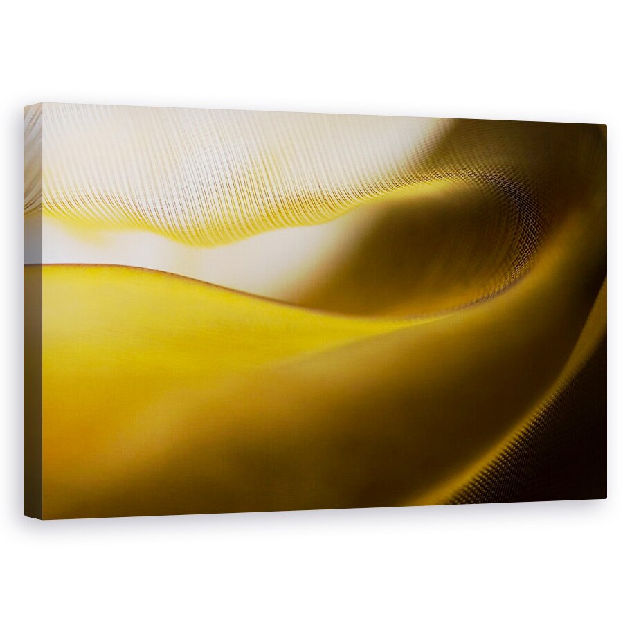 Tablou canvas - Campuri De Aur, Abstract, Aur, Neted, Matase, 60 x 100 cm