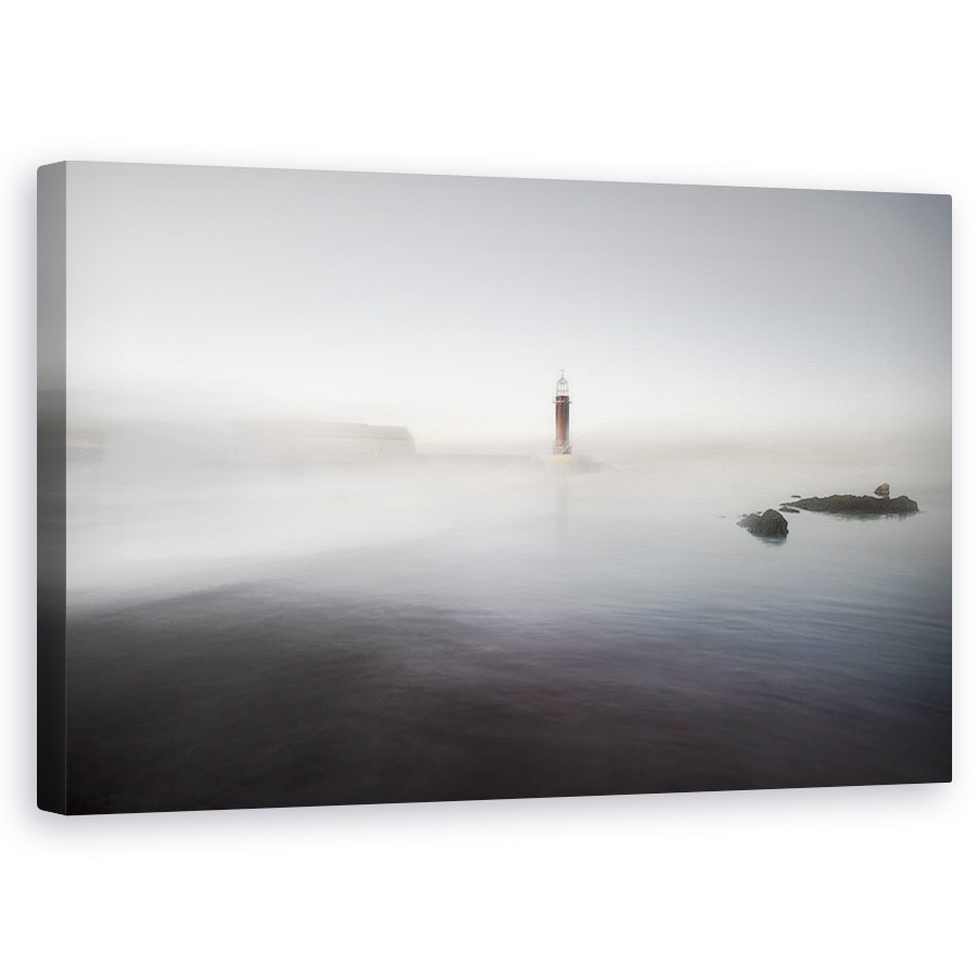Tablou canvas - Farul De Nicaieri, Peisaj Marin, Apa, Mare, 60 x 100 cm