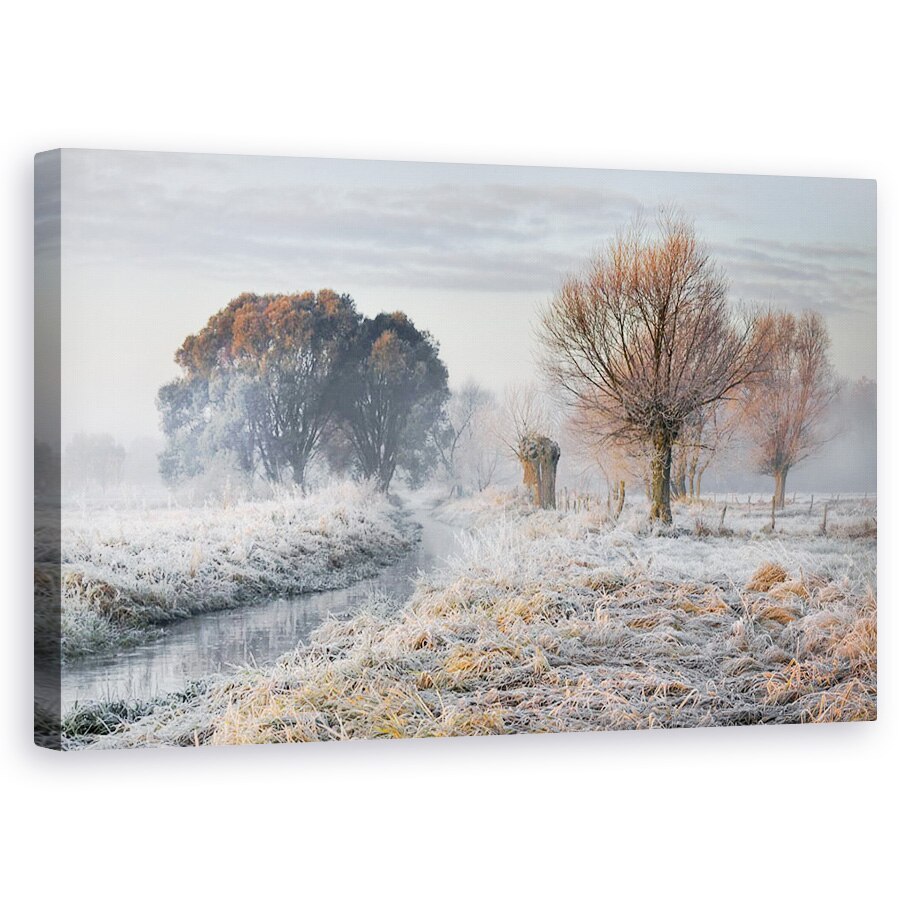 Tablou canvas - Cald Si Rece, Peisaj, Iarna, Inghet, Rece, Flux, 50 x 80 cm