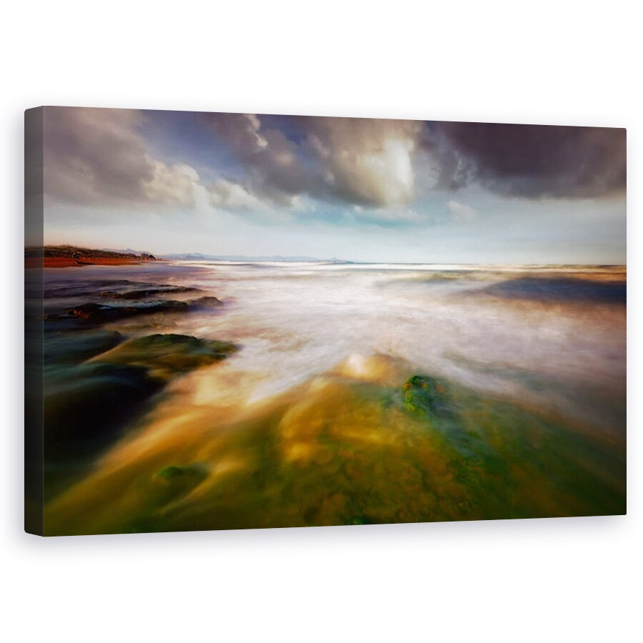 Tablou canvas - Abstractizare Pe Litoral, Peisaj Marin, Spania, Mare, 60 x 100 cm
