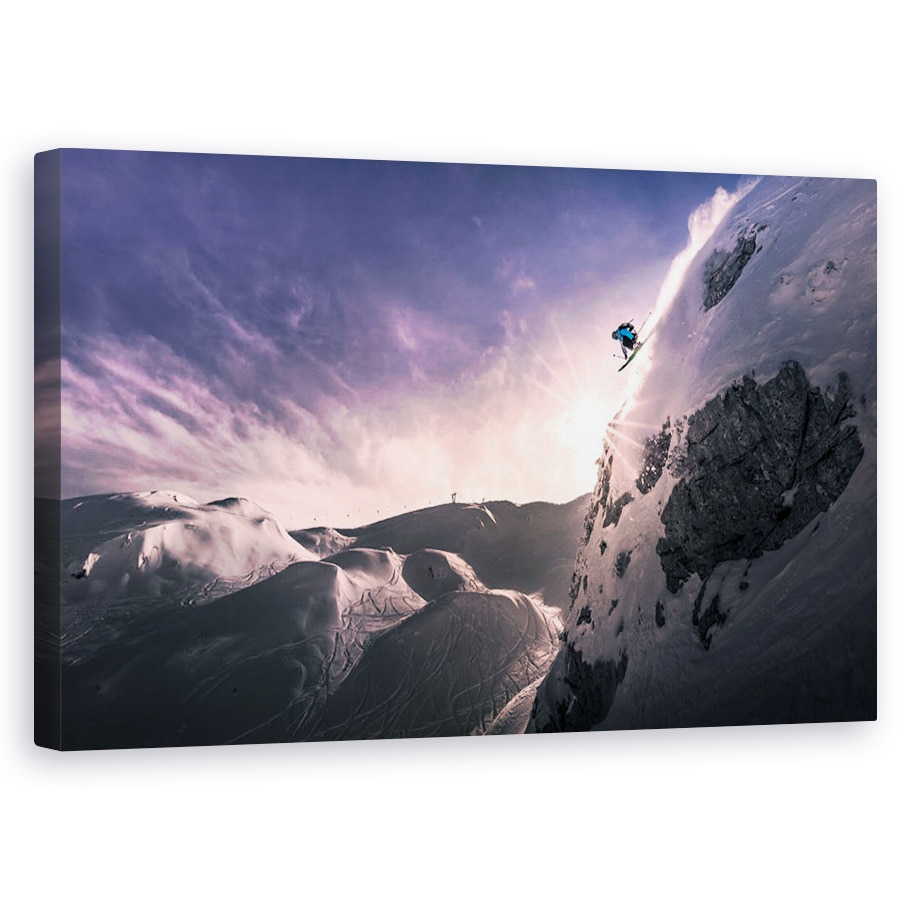 Tablou canvas - Zboara Pentru O Vreme, Vogel, Slovenia, Alpi, Purpuriu, 60 x 100 cm