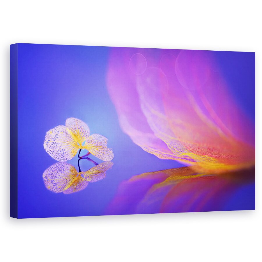 Tablou canvas - Mesaj Pe Frunza, Frunza, Reflectie, Picatura, Picatura, Macro, 50 x 80 cm