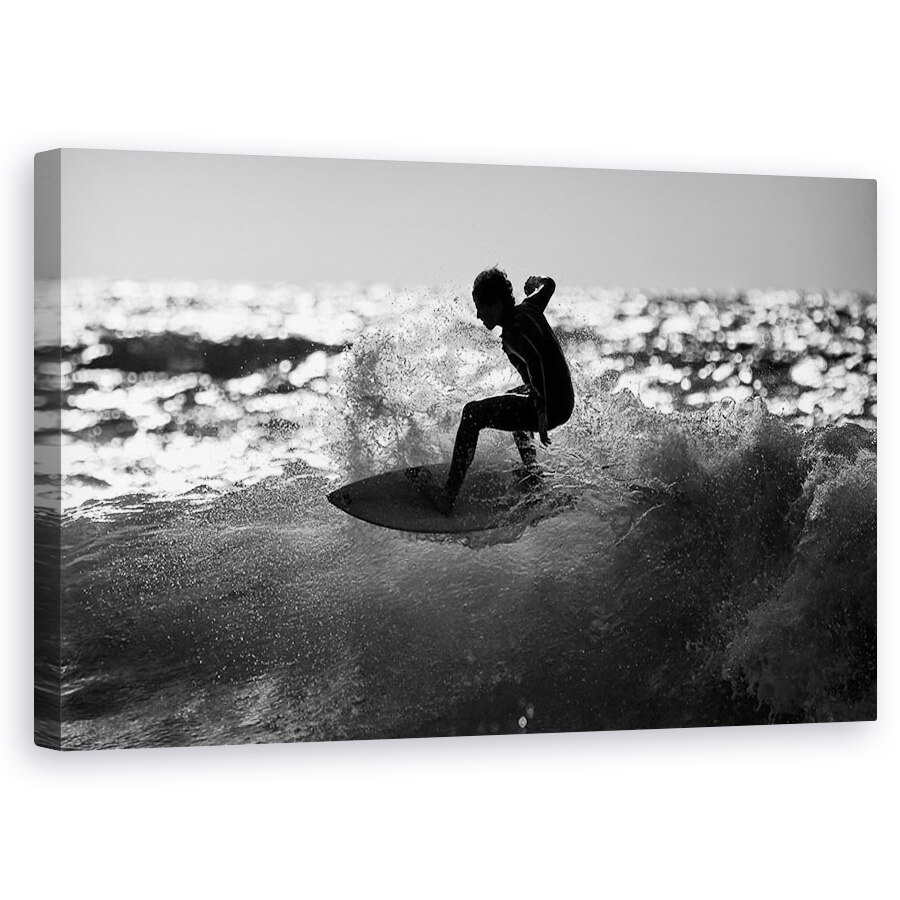 Tablou canvas - Plimbare, Surfer, Val, Strop, Mare, 50 x 80 cm