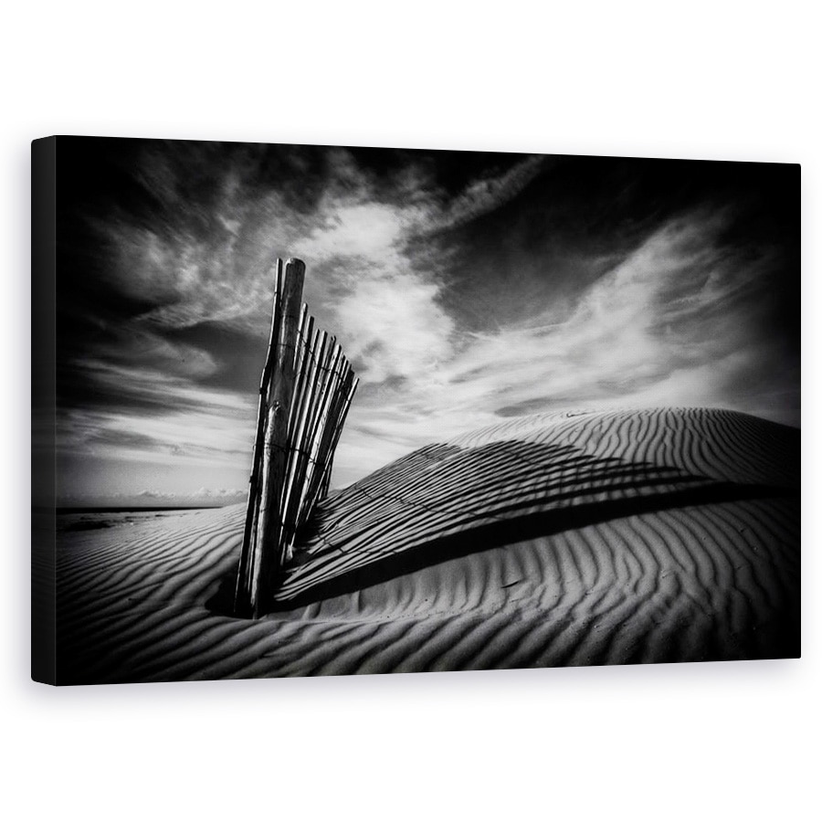 Tablou canvas - Scartelat, Plaja, Nisip, Model, Gard, Umbra, 60 x 100 cm