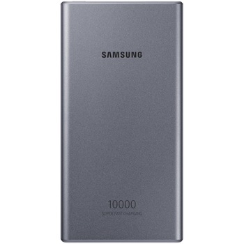 Acumulator extern Samsung, USB Type C, 10000 mAh, 25W, Dark Gray Acumulator extern Samsung, USB Type C, 10000 mAh, 25W, Dark Gray