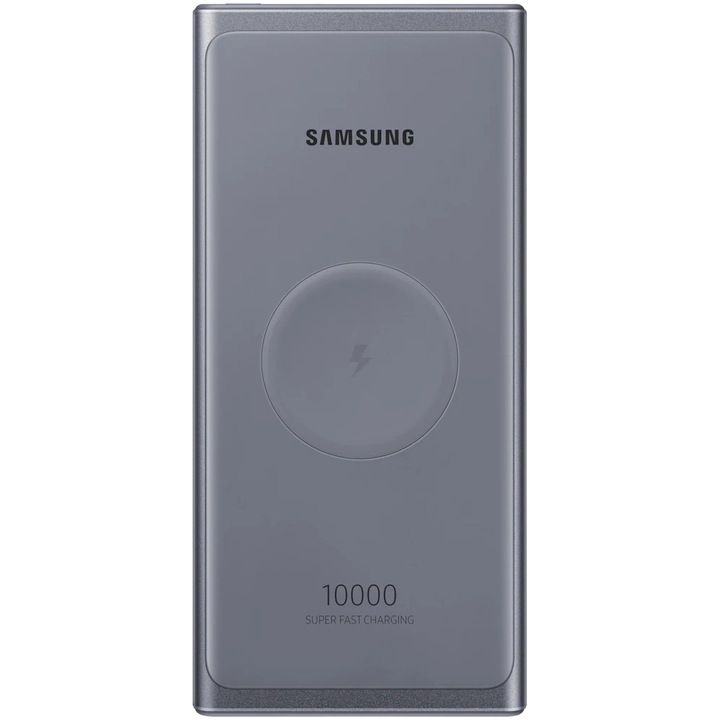 Външна батерия wireless Samsung, 2 x USB Type C, 10000 mAh, 25W, Dark Gray