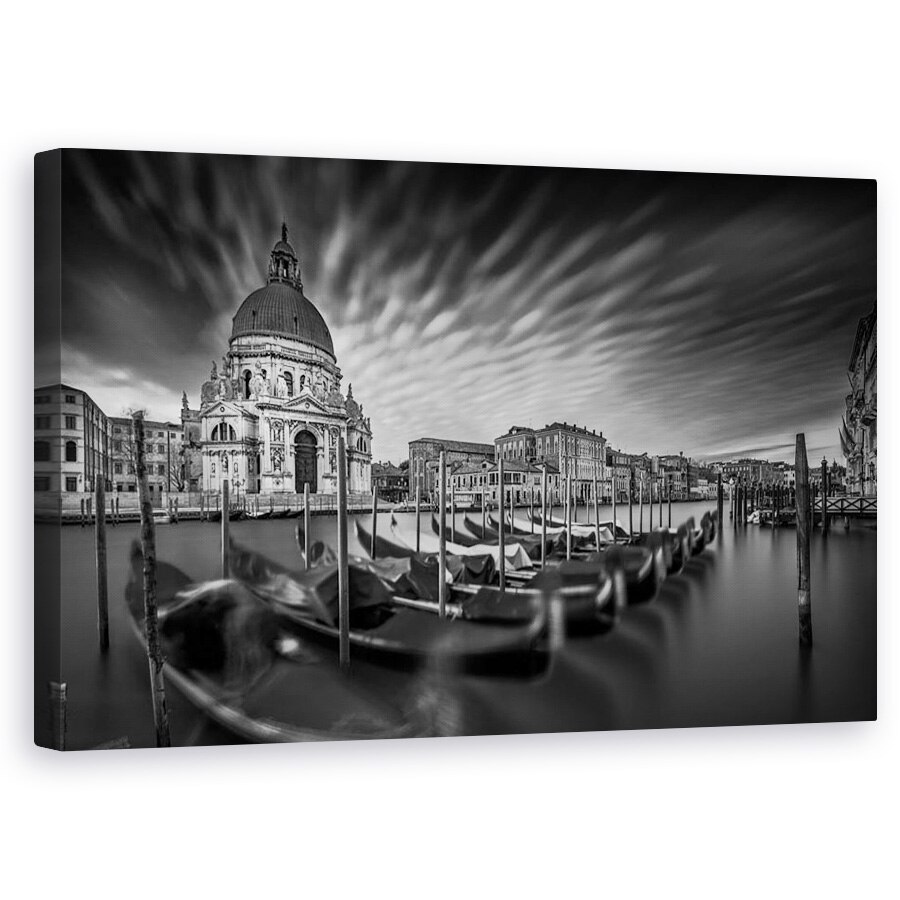 Tablou canvas - Canal Grande, Venetia, Basilica Di Santa Maria, Italia, Barca, 50 x 80 cm