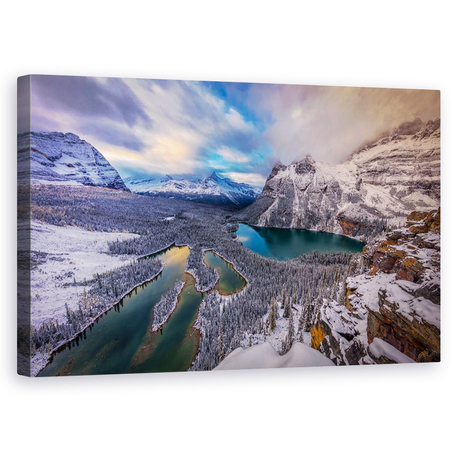Tablou canvas - Lacul Ohara, Canada, Stancosi, Parcul National Yoho, 60 x 100 cm