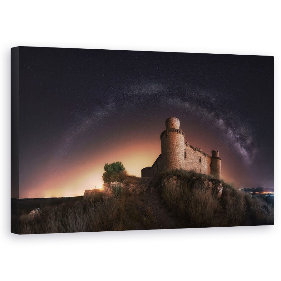 Tablou canvas - Noapte In Castelul Vechi, Arhitectura, Calatorie, 60 x 100 cm
