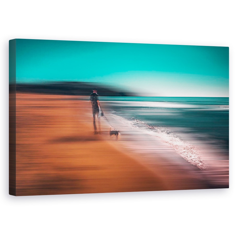 Tablou canvas - Orele De Liniste, Plaja, Abstract, Peisaj, Dungi, Mare, 60 x 100 cm
