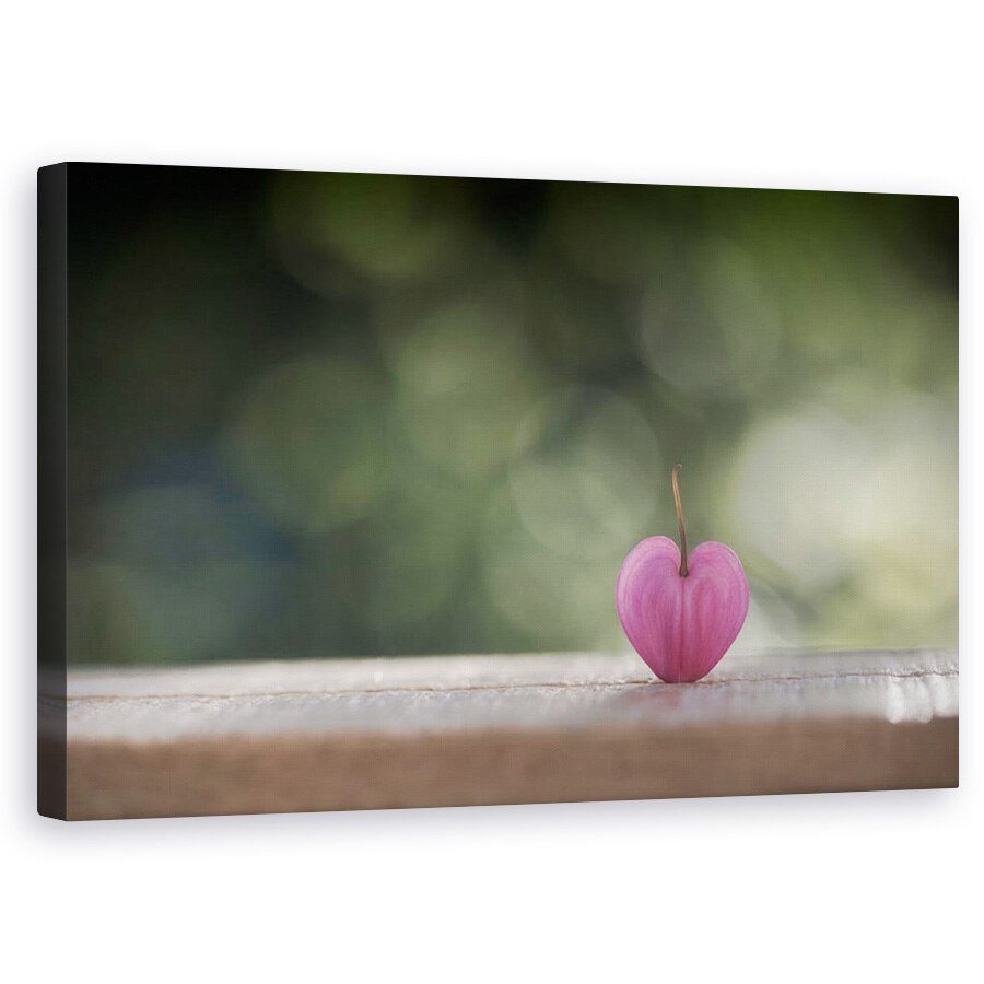 Tablou canvas - O Singura Inima, Floare, Dragoste, Romantism, 50 x 80 cm