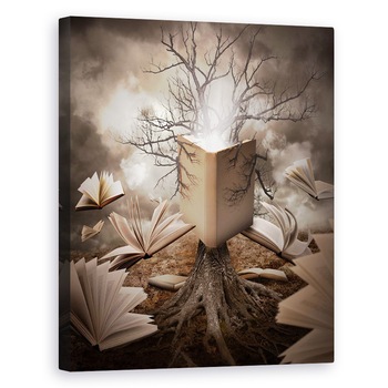 Tablou canvas - Vechea Carte De Povesti, Literatura, Copac, Intelepciune, 24 x 30 cm Tablou canvas - Vechea Carte De Povesti, Literatura, Copac, Intelepciune, 24 x 30 cm