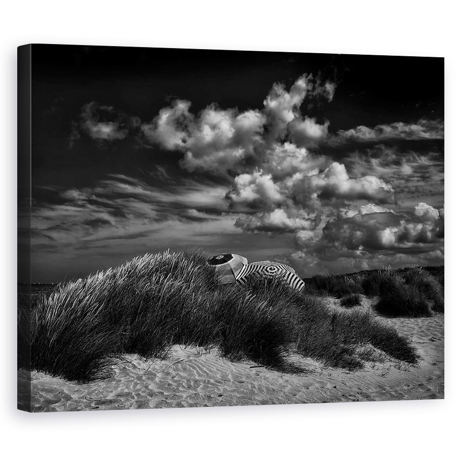 Tablou canvas - Rendez-Vous Pe Litoral, Belgia, Dune, Umbrele, 24 x 30 cm