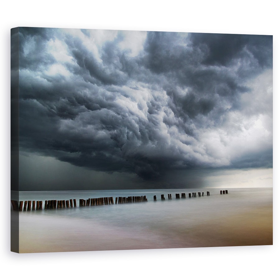 Tablou canvas - Furtuna, Lithuania, Furtuna, Nori, Marea Baltica, Apa, 24 x 30 cm