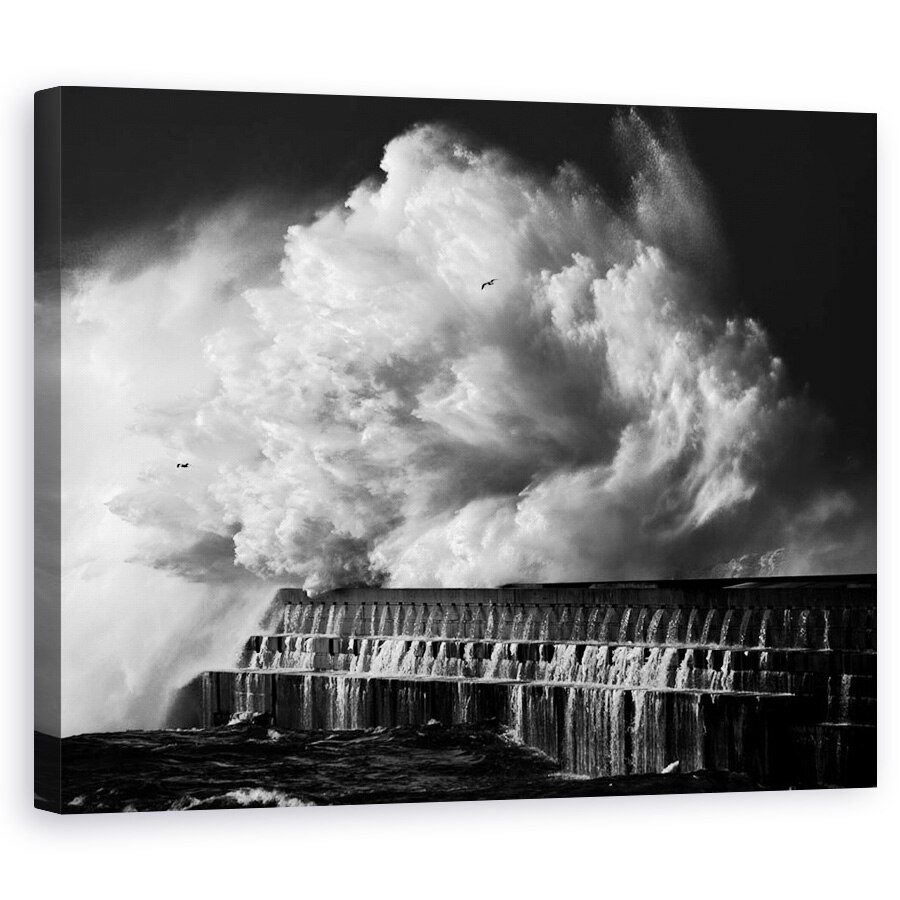 Tablou canvas - Val Distrugator, Peisaj Marin, Val, Accident, 24 x 30 cm