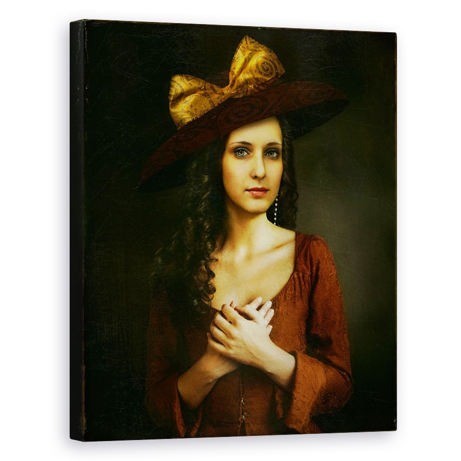 Tablou canvas - Clasic, Vintage, Clasic, Portret, Panglica, Studio, 40 x 50 cm
