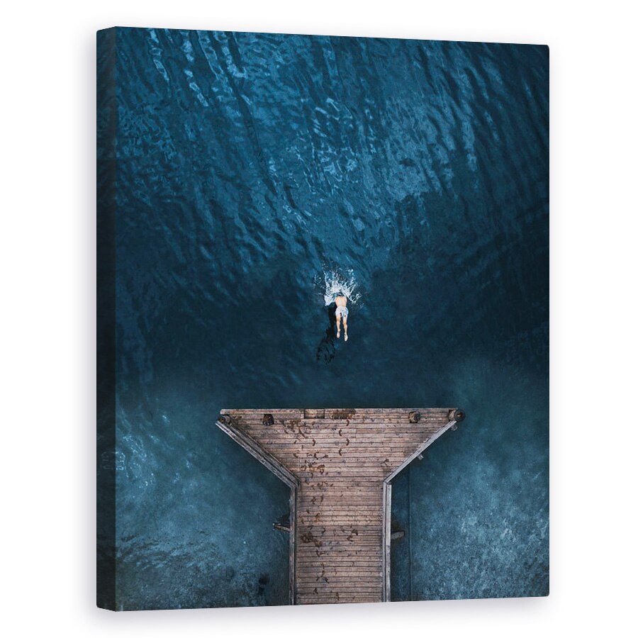 Tablou canvas - Sari, Lac, Apa, Om, Sport, 60 x 75 cm