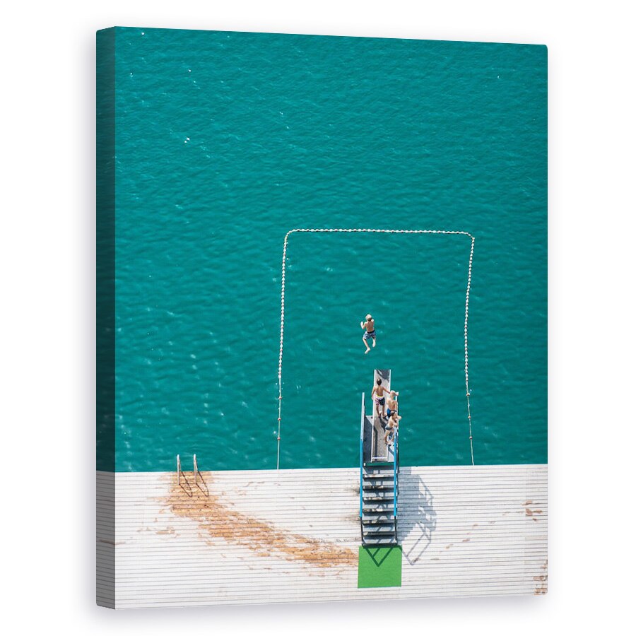 Tablou canvas - Ciclul Infinit, Lac, Piscina, Copii, 24 x 30 cm