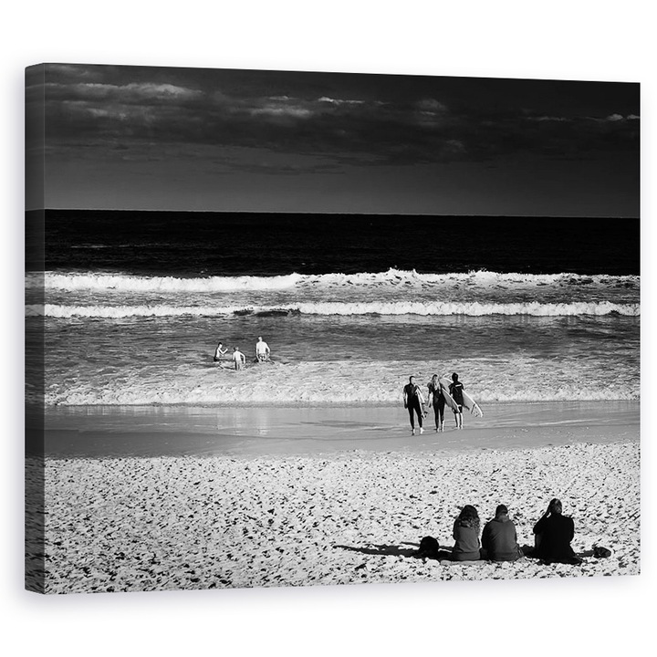 3X3, Nyár, Tenger, Strand, Bondi, Sydney - Vászonkép, 40 x 50 cm