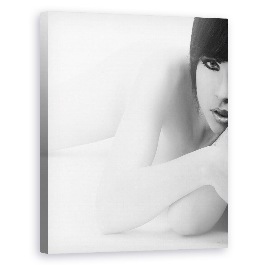 Tablou canvas - Catrin Alb, Punct, Alb-Negru, Nud, 24 x 30 cm